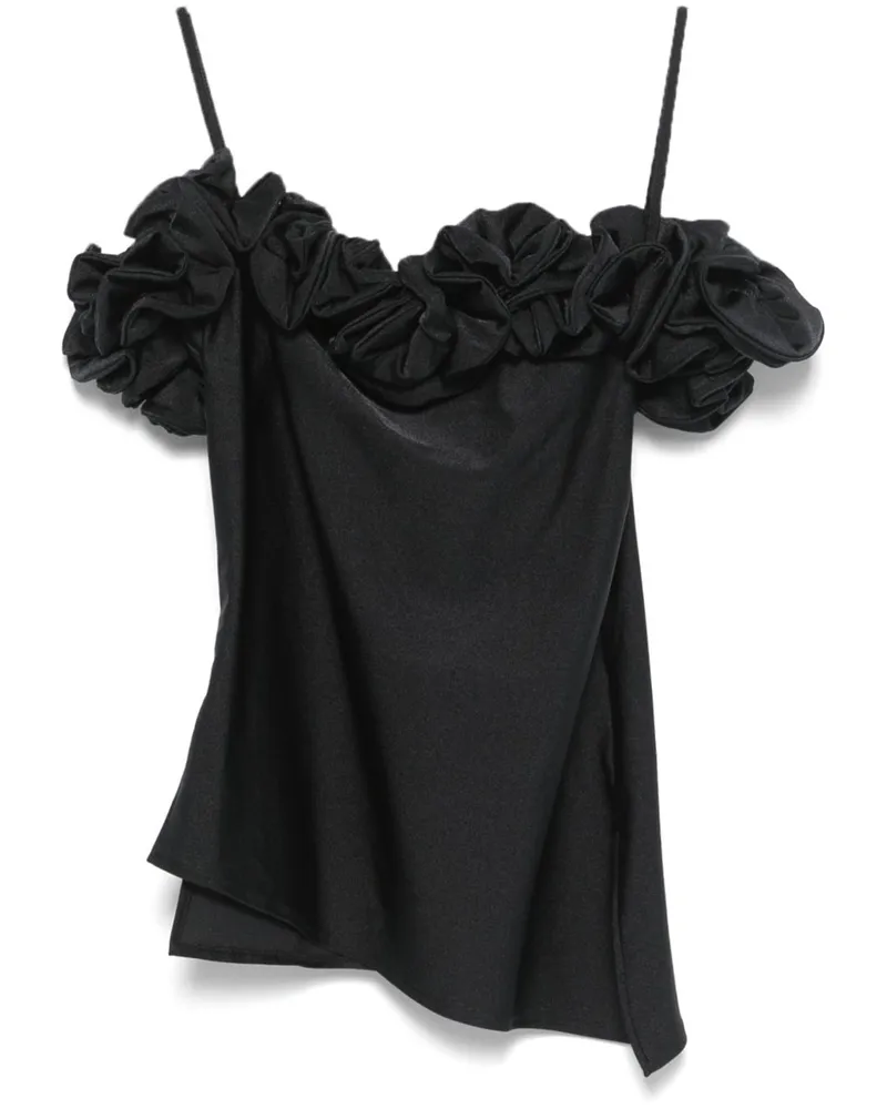 COPERNI Top mit Rüschen - Schwarz Schwarz