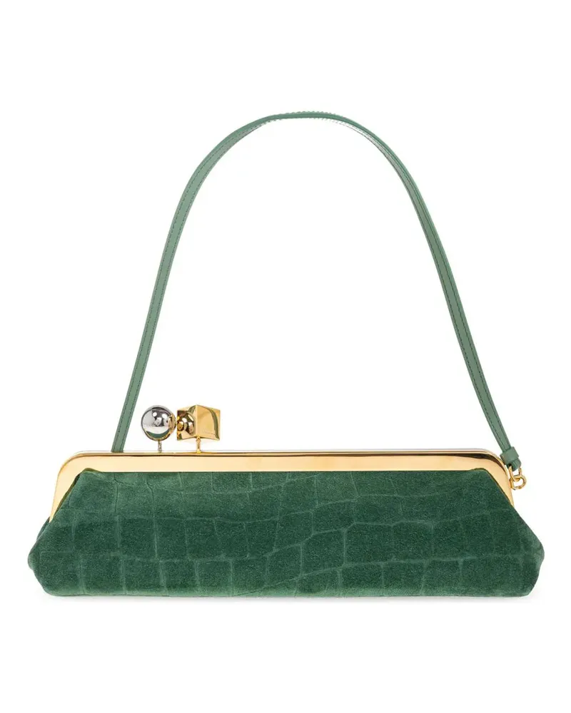 Jacquemus Tote Bag mit Kroko-Effekt - Grün Grün
