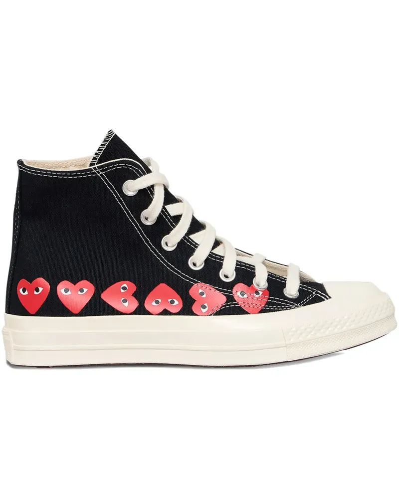Comme des Garçons heart-print sneakers - Schwarz Schwarz