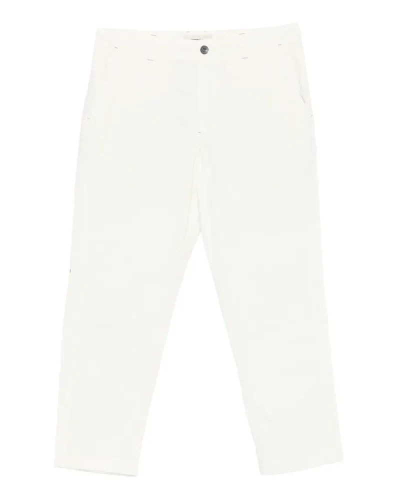 Murphy & Nye logo-patch straight-leg trousers - Nude Nude