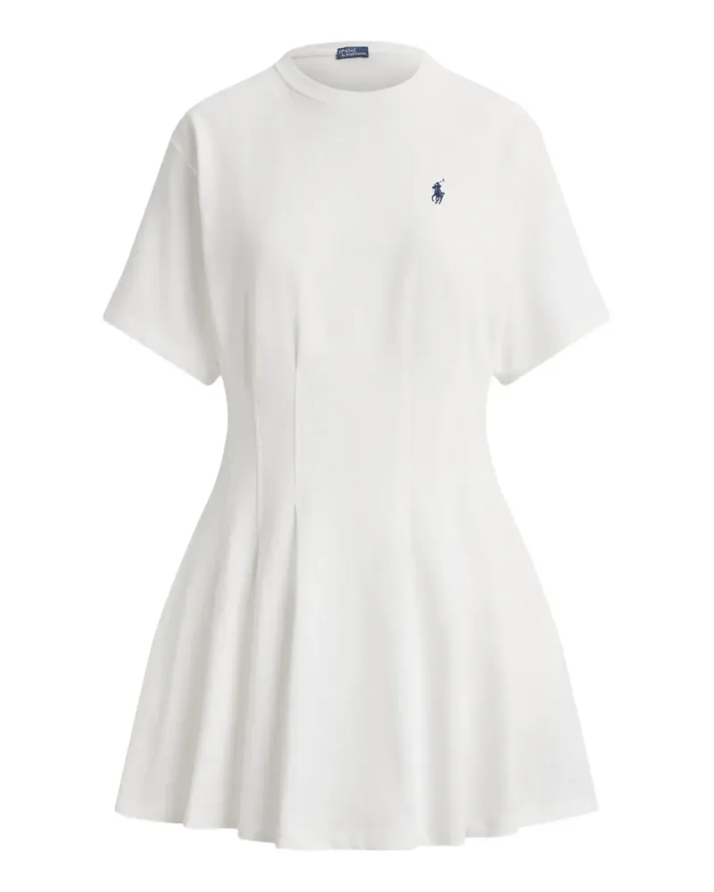 Ralph Lauren Jerseykleid mit Falten - Weiß Weiß