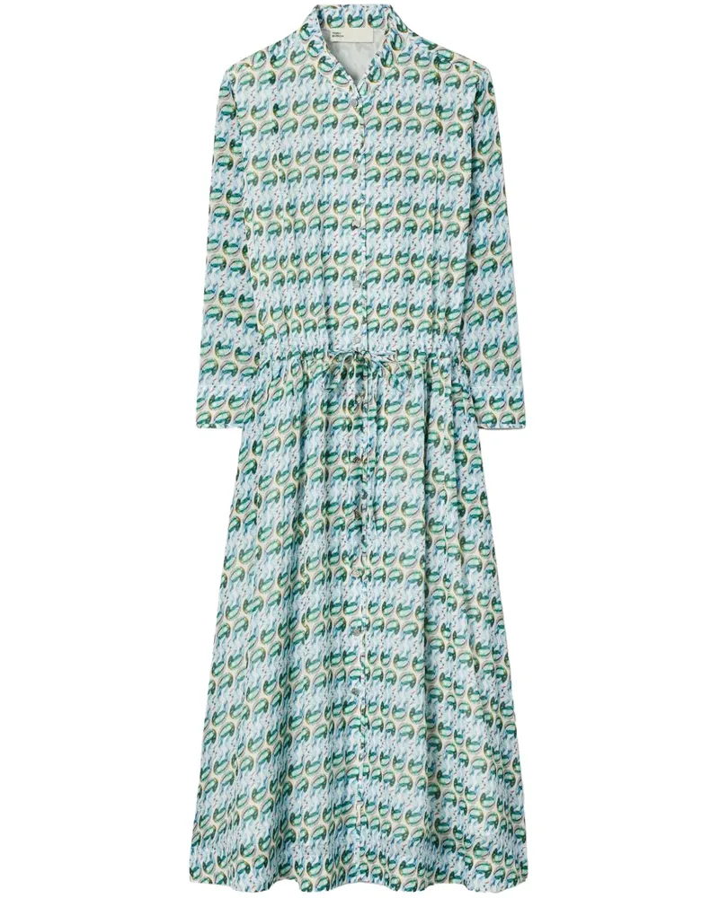 Tory Burch Midikleid mit Print - Grün Grün