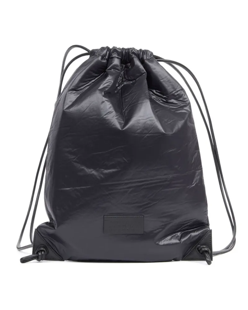 Maison Margiela Rucksack aus Faux-Leder mit Kordelzug - Schwarz Schwarz