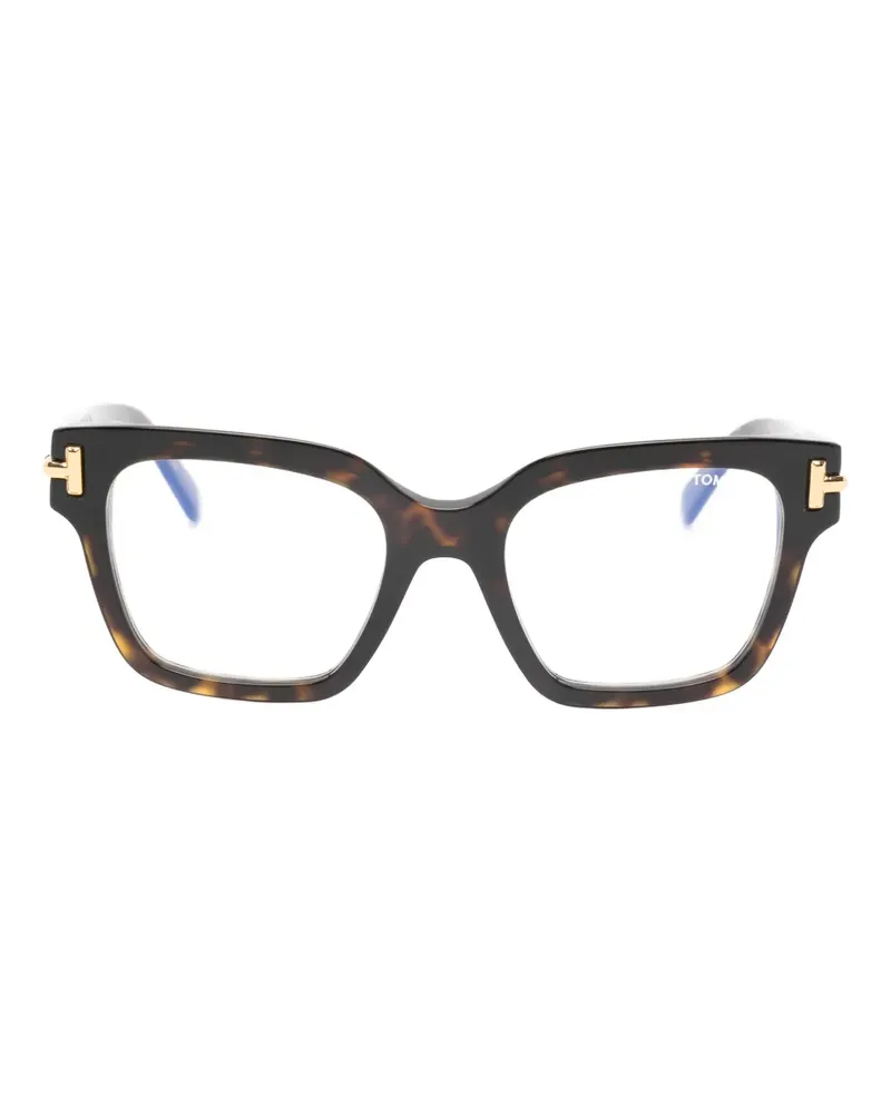 Tom Ford Icon Sonnenbrille mit geometrischem Gestell - Braun Braun