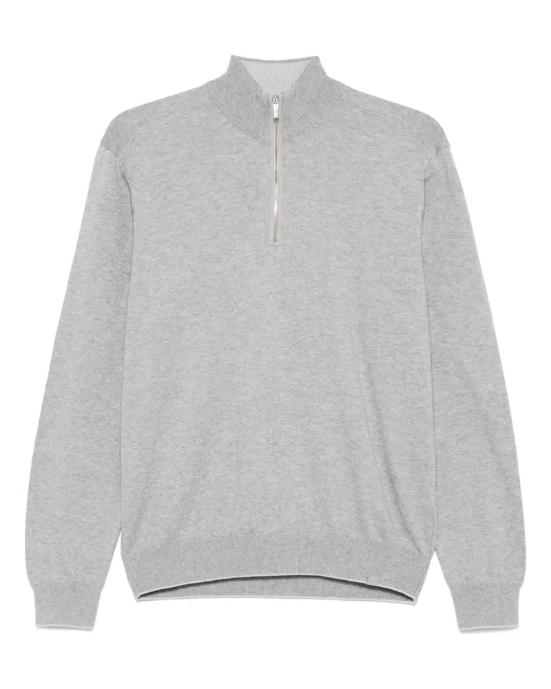 Paul & Shark Sweatshirt mit meliertem Effekt - Grau Grau