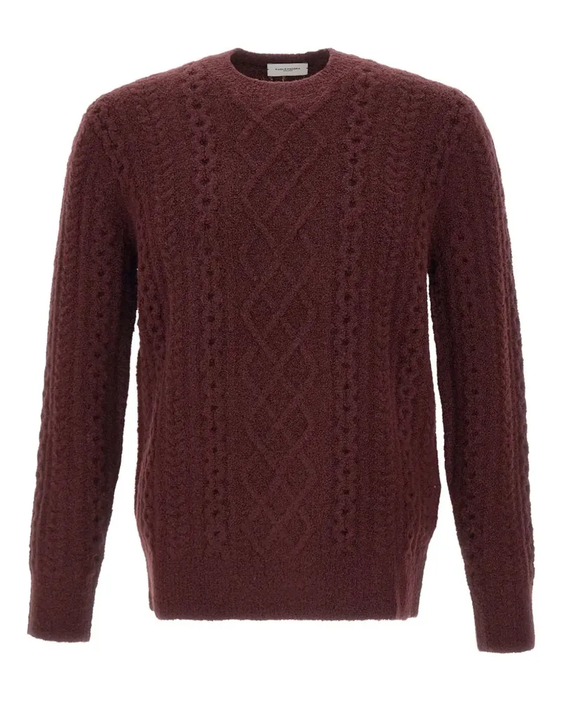 Paolo Pecora Milano Langärmeliger Pullover - Rot Rot