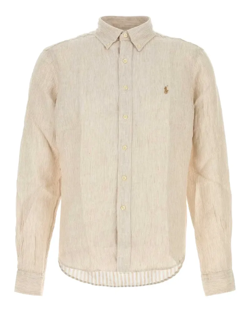 Ralph Lauren Gestreiftes Hemd - Nude Nude