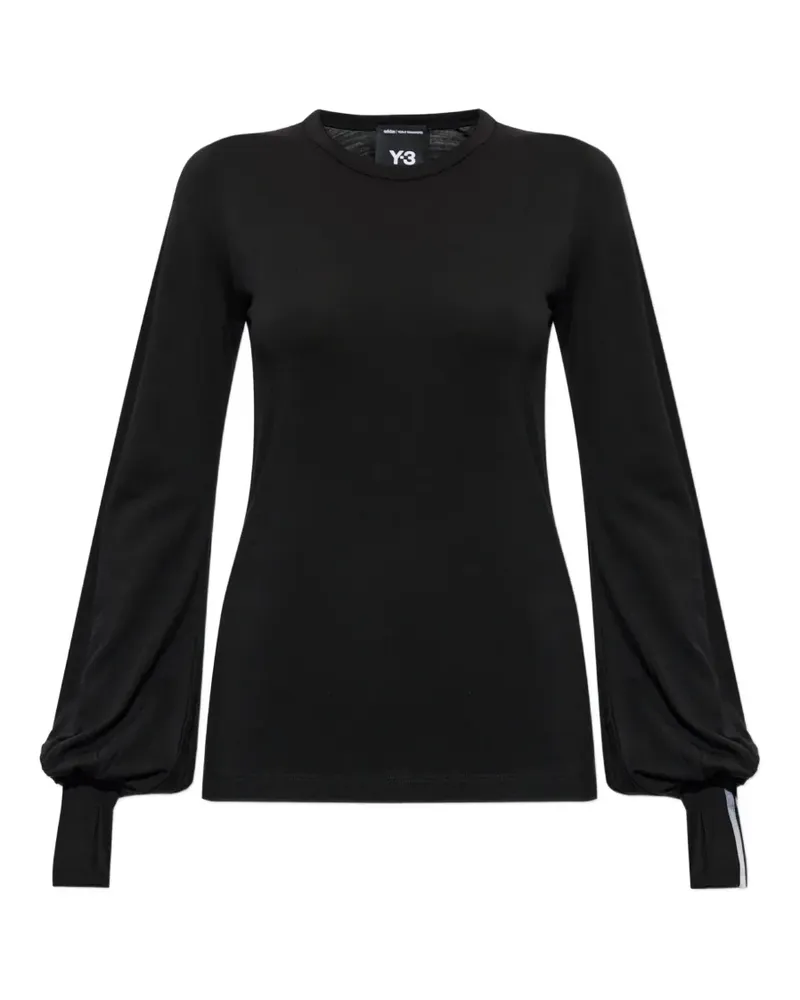 Y-3 Langarmshirt mit Puffärmeln - Schwarz Schwarz