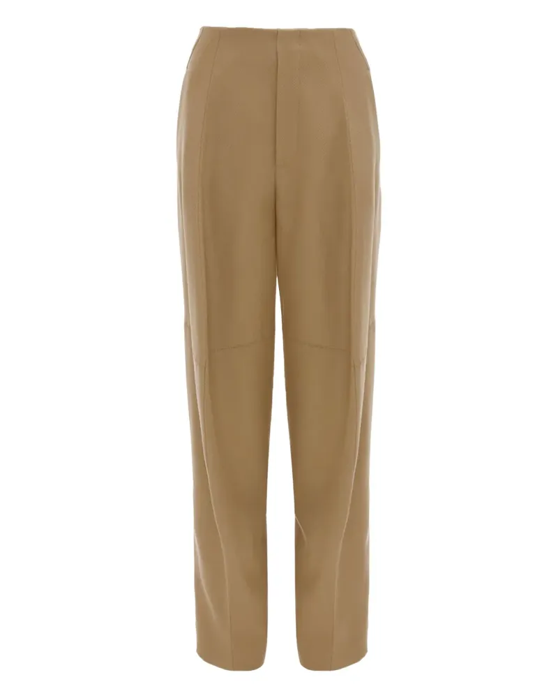 Victoria Beckham Hose mit Bundfalten - Nude Nude