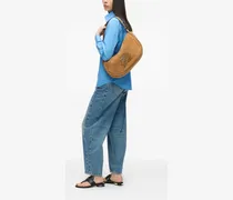 K/Autograph patch moon shoulder bag - Nude