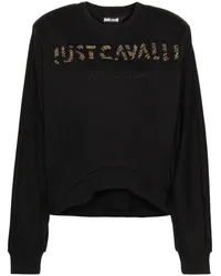 Just Cavalli Sweatshirt mit Nietendetail Schwarz