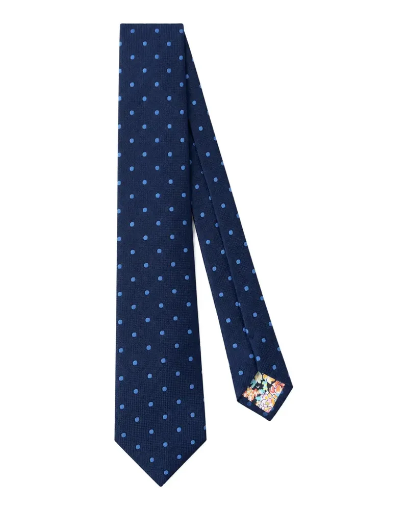 Paul Smith Krawatte mit Polka Dots - Blau Blau