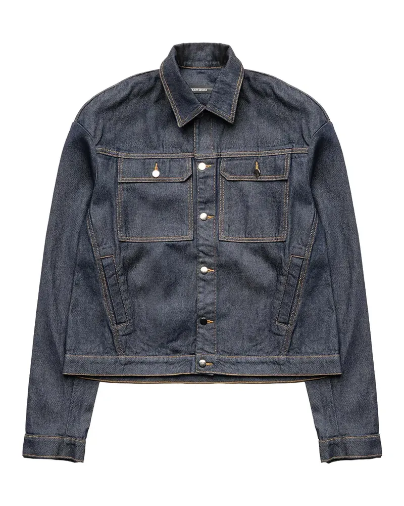 Spencer Badu Klassische Jeansjacke - Blau Blau