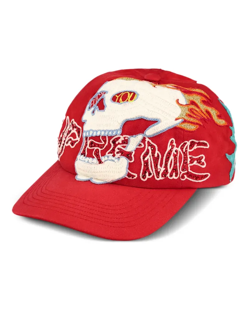 Supreme Being WFST Baseballkappe mit 6 Einsätzen - Rot Rot