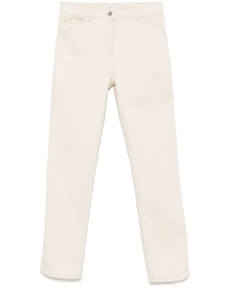 Totême Tief sitzende Slim-Fit-Jeans - Nude Nude
