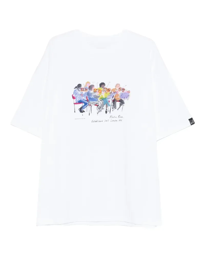 Martine Rose T-Shirt mit grafischem Print - Weiß Weiß