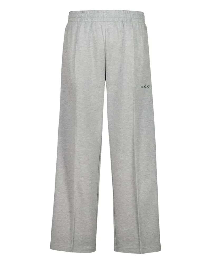 Gucci Gestreifte Piqué-Hose - Grau Grau