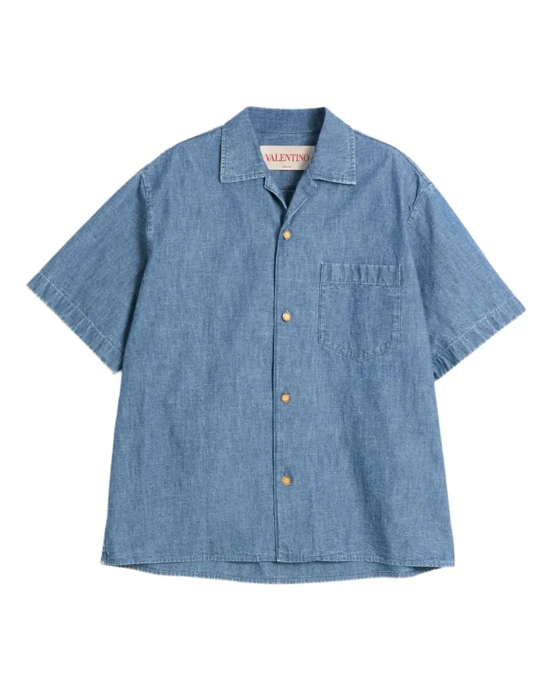 Valentino Garavani Bowlinghemd aus Denim - Blau Blau