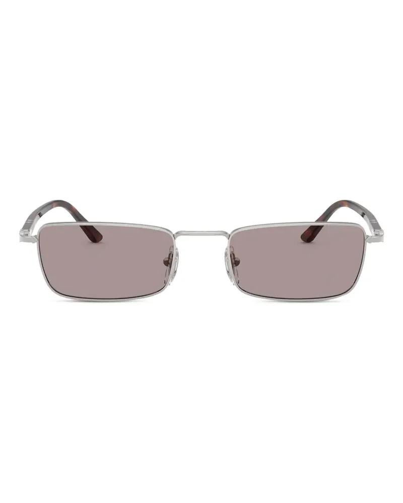 Persol Sonnenbrille mit eckigem Gestell - Silber Silber