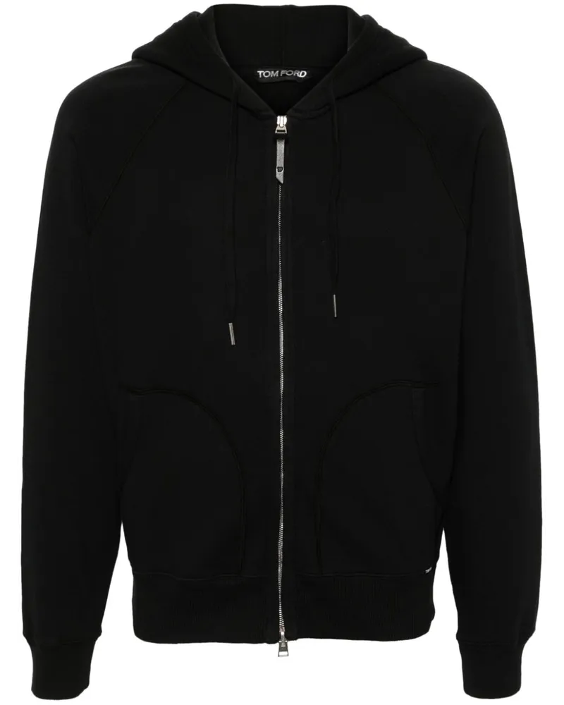Tom Ford Kapuzenjacke mit Reißverschluss - Schwarz Schwarz