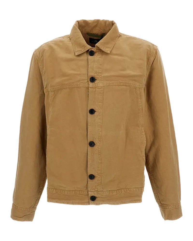 Paul Smith Rider button-up shirt jacket - Nude Nude