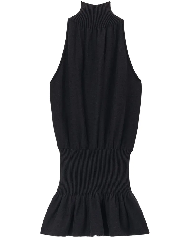 Alexander Wang Neckholder-Kleid mit Raffungen - Schwarz Schwarz