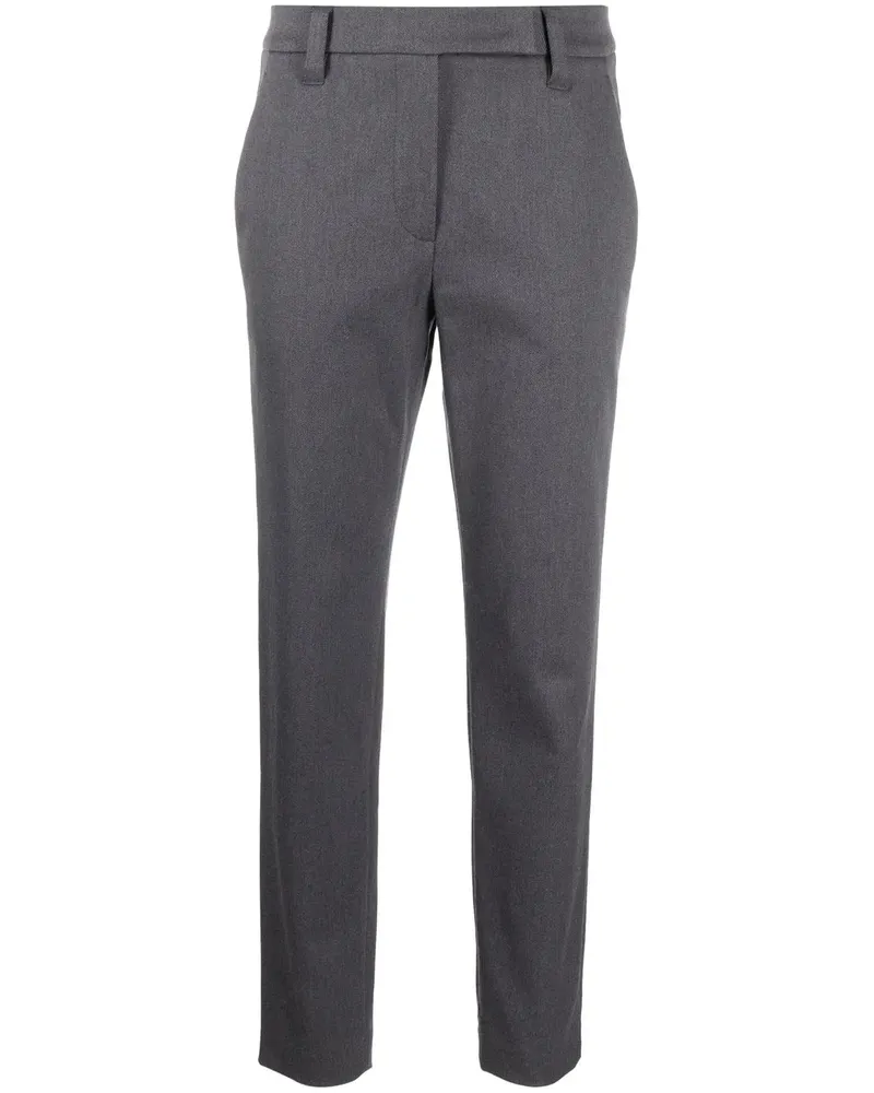 Brunello Cucinelli Klassische Tapered-Hose - Grau Grau