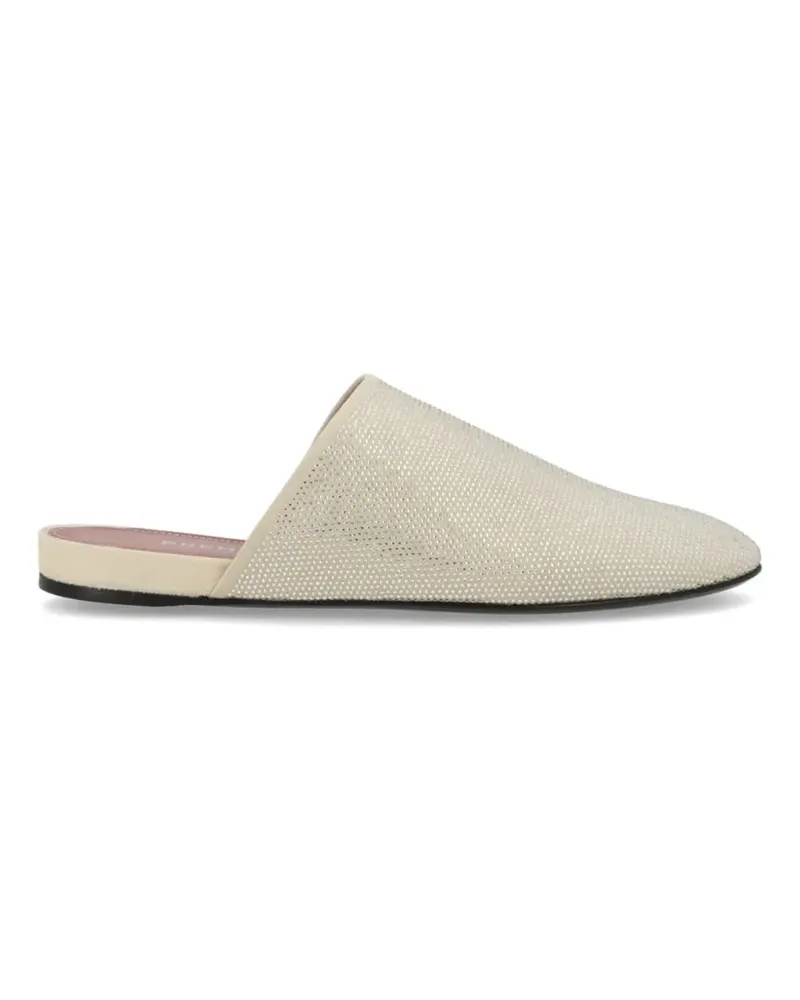 Premiata Mules mit Kristallen - Nude Nude