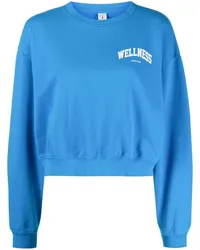 SPORTY & RICH Sweatshirt mit grafischem Print Blau