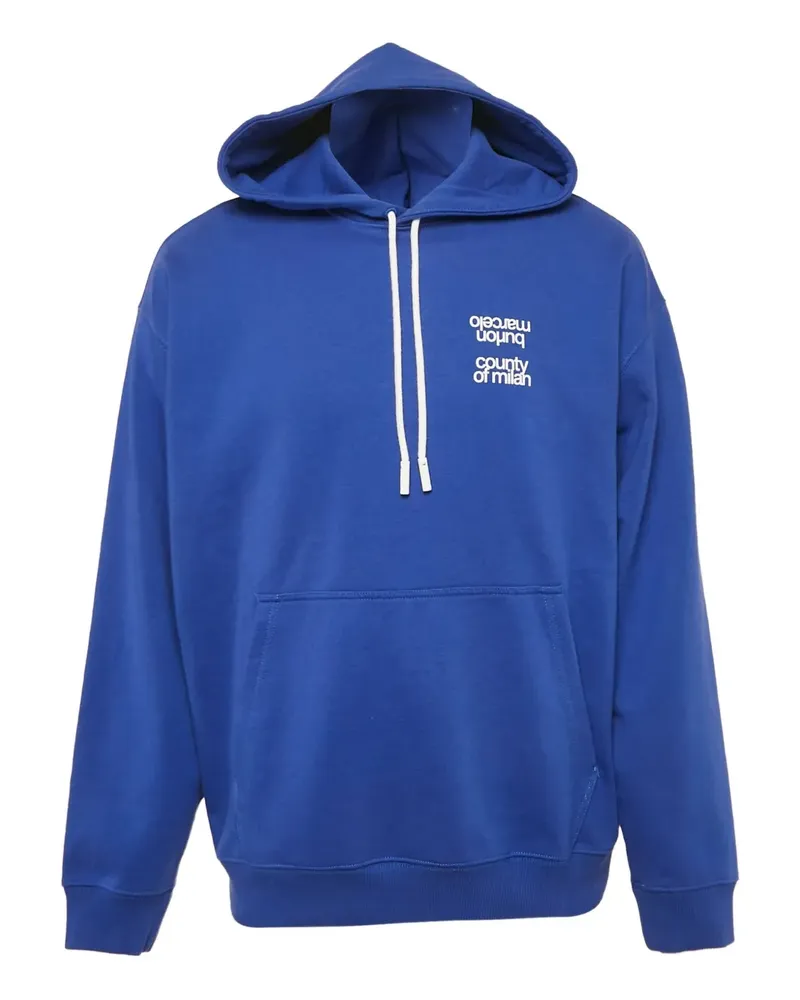 Marcelo Burlon | County of Milan Hoodie mit grafischem Print - Blau Blau