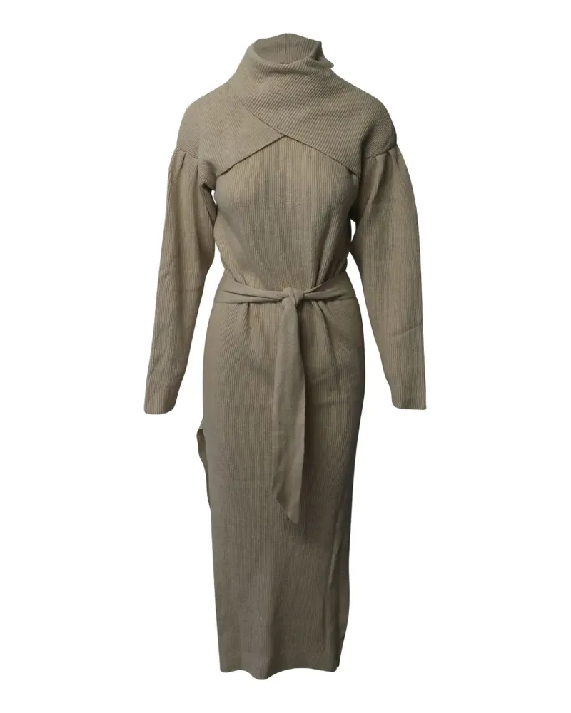 Nanushka belted turtleneck dress - Nude Nude