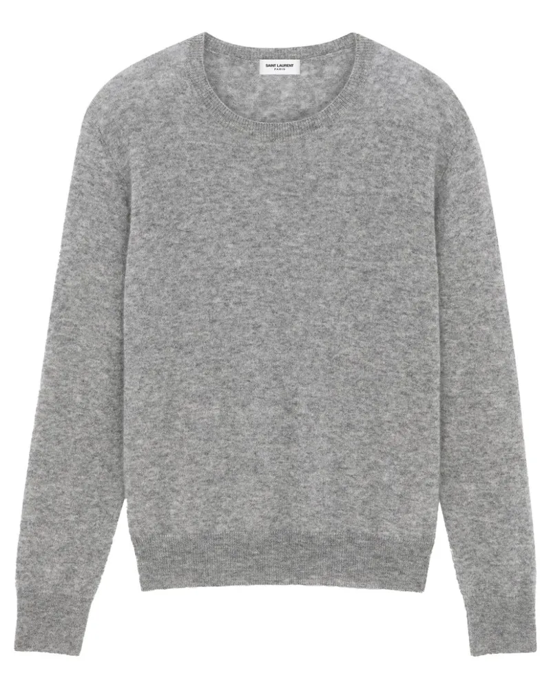 Saint Laurent Pullover mit meliertem Effekt - Grau Grau