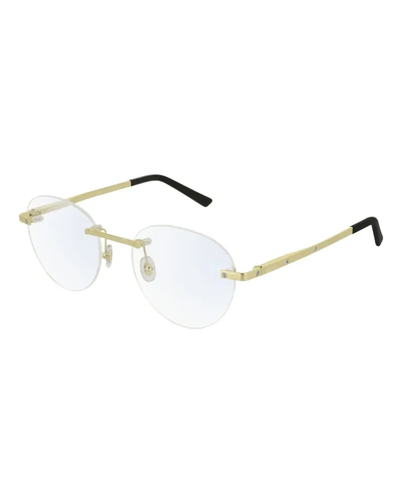 Cartier Runde Brille - Gold Gold