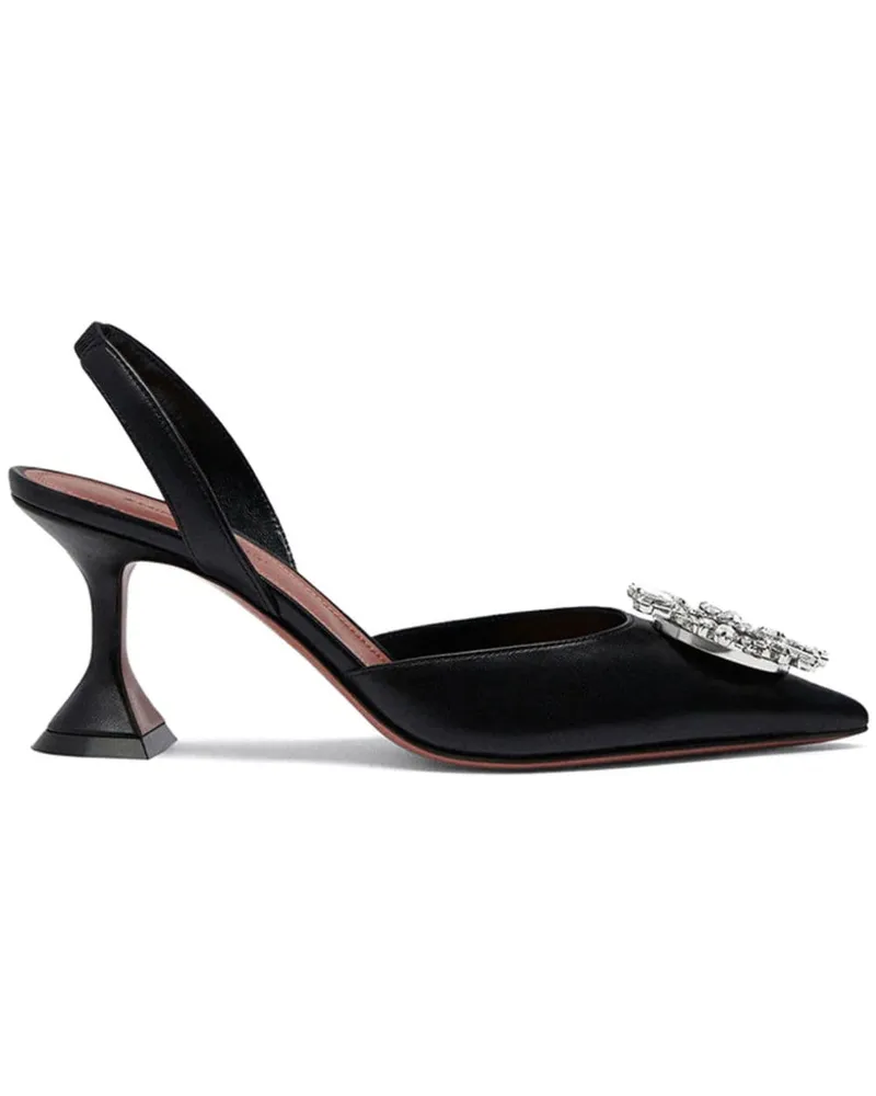 Amina Muaddi Begum Slingback-Pumps 70mm - Schwarz Schwarz