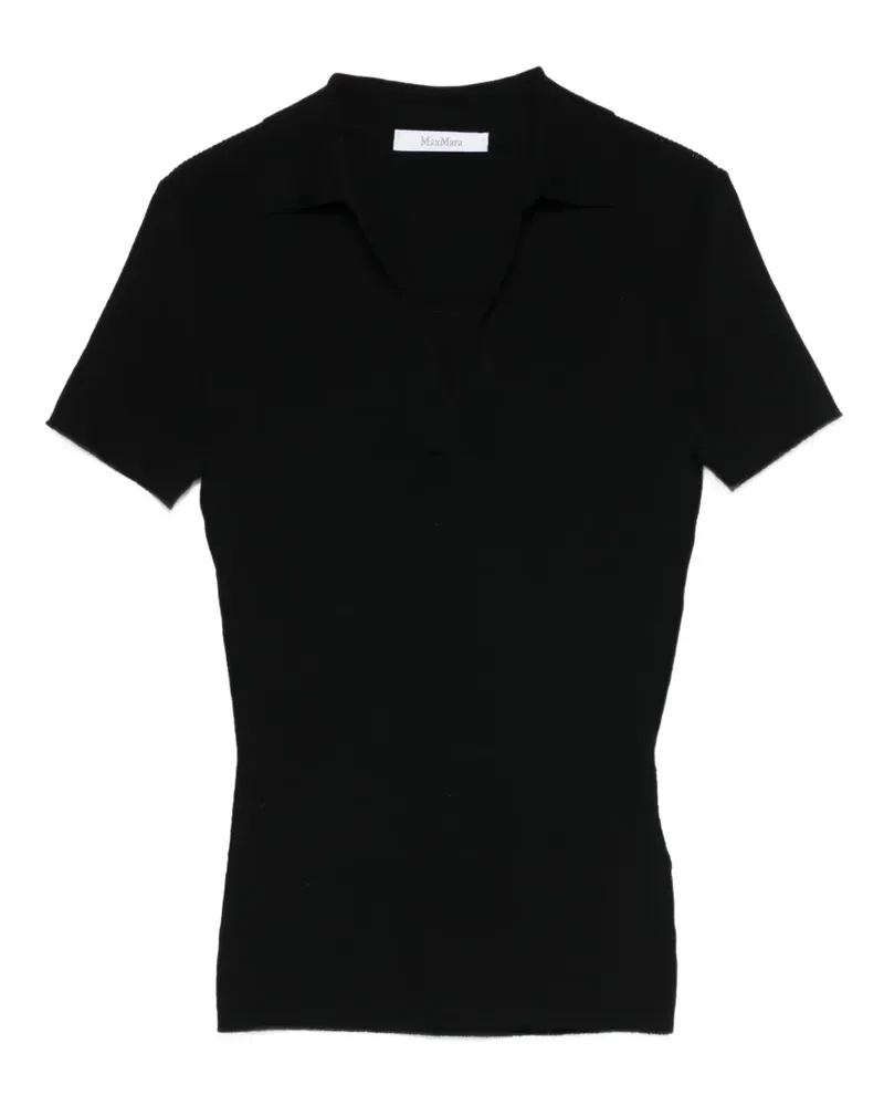 Max Mara Kurzärmeliges Oberteil - Schwarz Schwarz