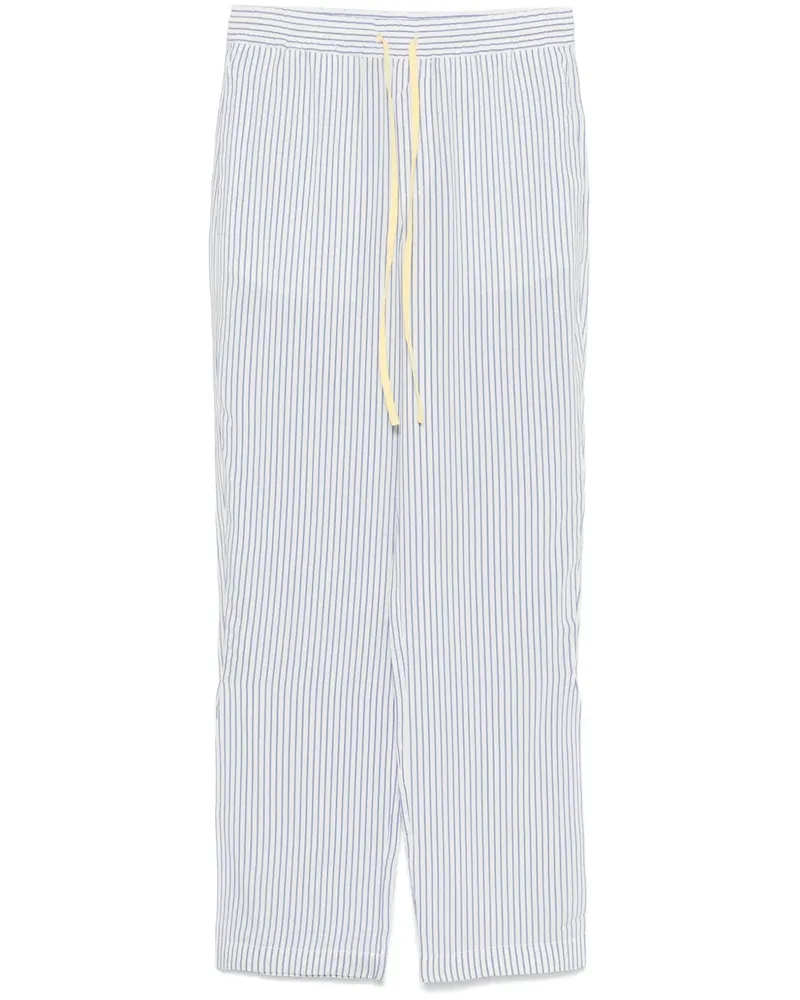 Victoria Beckham Gestreifte Hose im Pyjama-Stil - Weiß Weiß