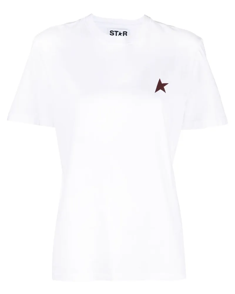 Golden Goose T-Shirt mit Logo-Print - Weiß Weiß