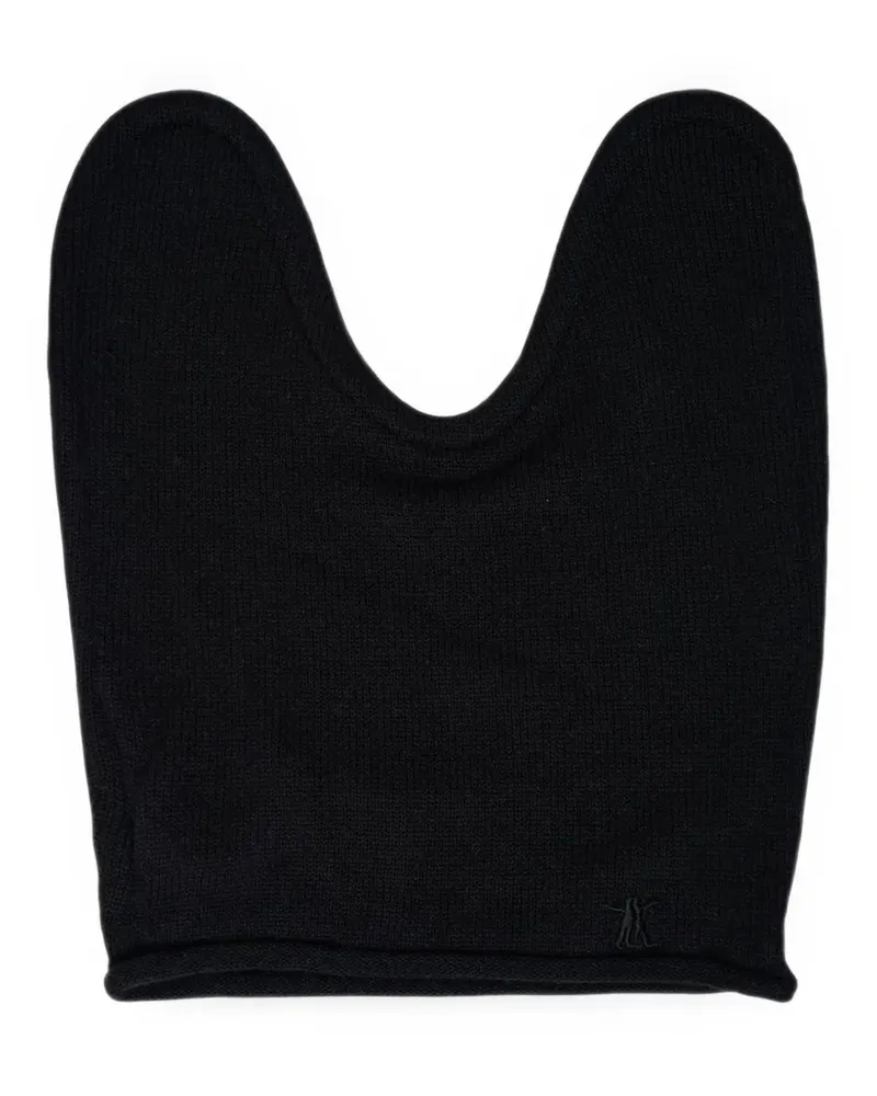 OPEN YY Beanie mit Drahteinsatz - Schwarz Schwarz