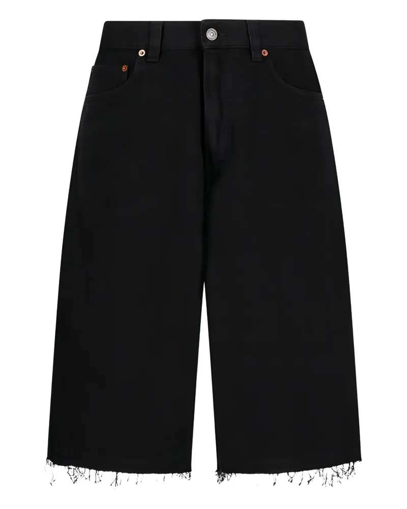 Destin Jeans-Shorts mit ausgefranstem Saum - Schwarz Schwarz