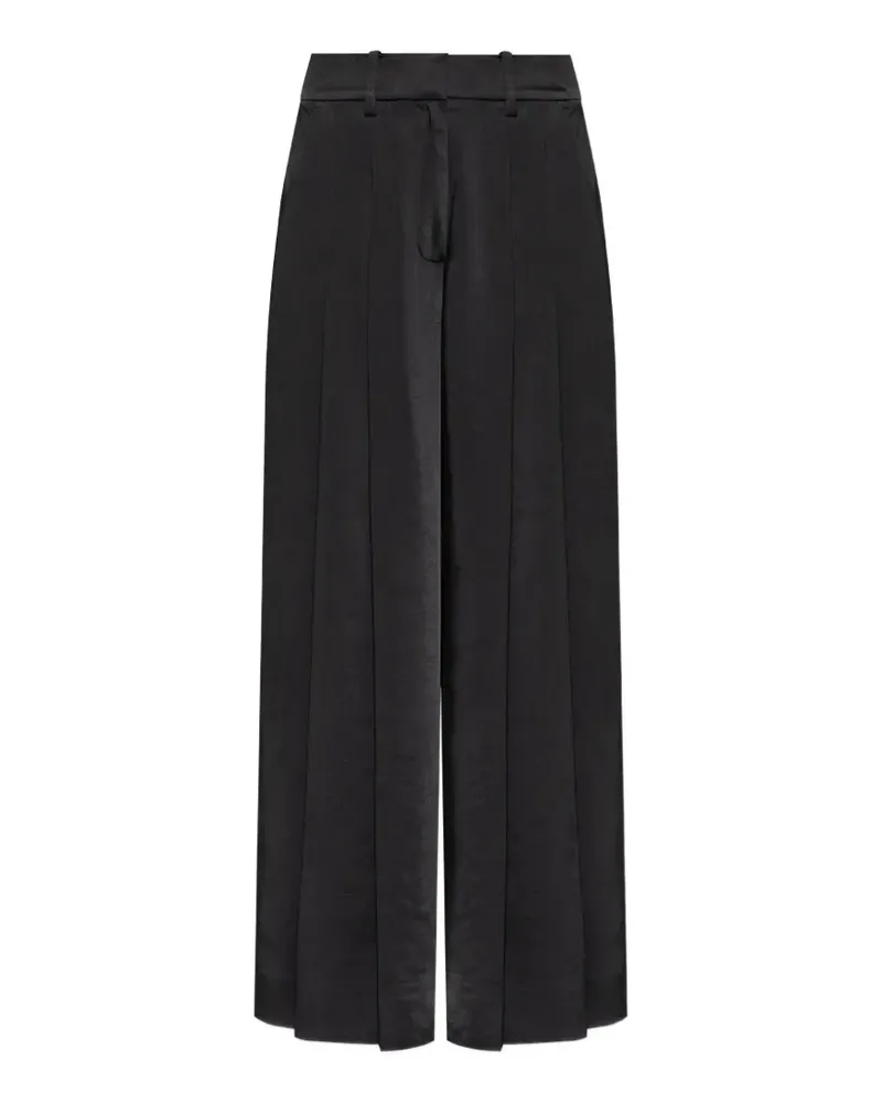 AllSaints Hose mit Falten - Schwarz Schwarz