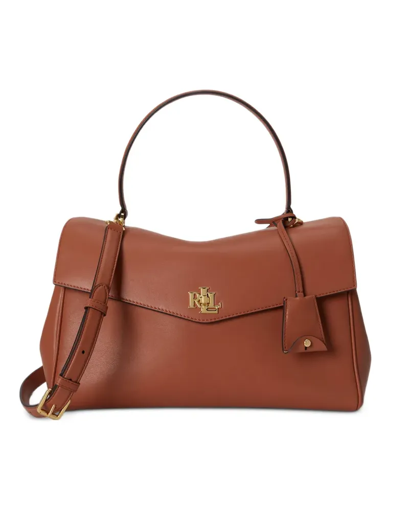 Ralph Lauren Mittelgroße Farrah Soft Satchel-Tasche - Braun Braun