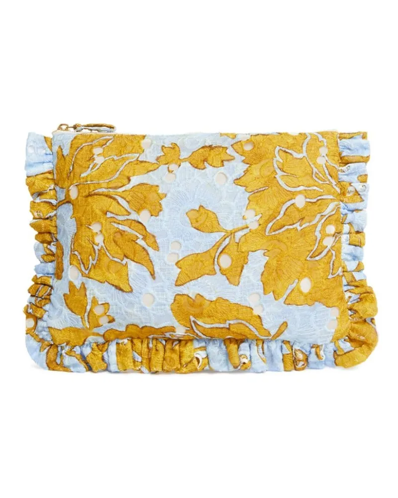 La DoubleJ Clutch aus Guipure-Spitze - Gelb Gelb