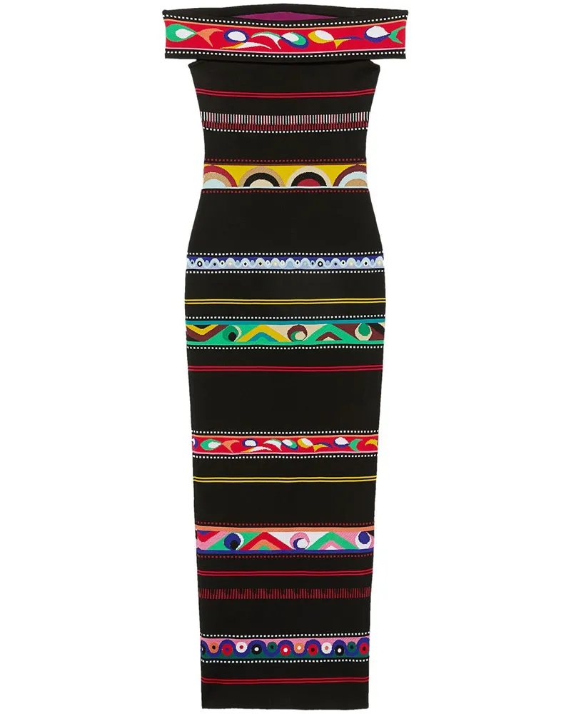 Emilio Pucci Gestreiftes Kleid - Mehrfarbig Mehrfarbig