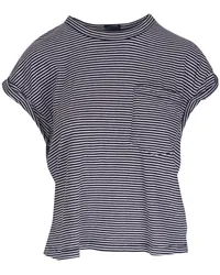 Mother Gestreiftes T-Shirt Blau