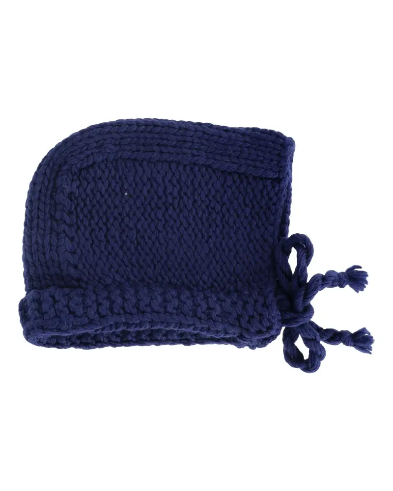 J.W.Anderson knitted beanie - Blau Blau