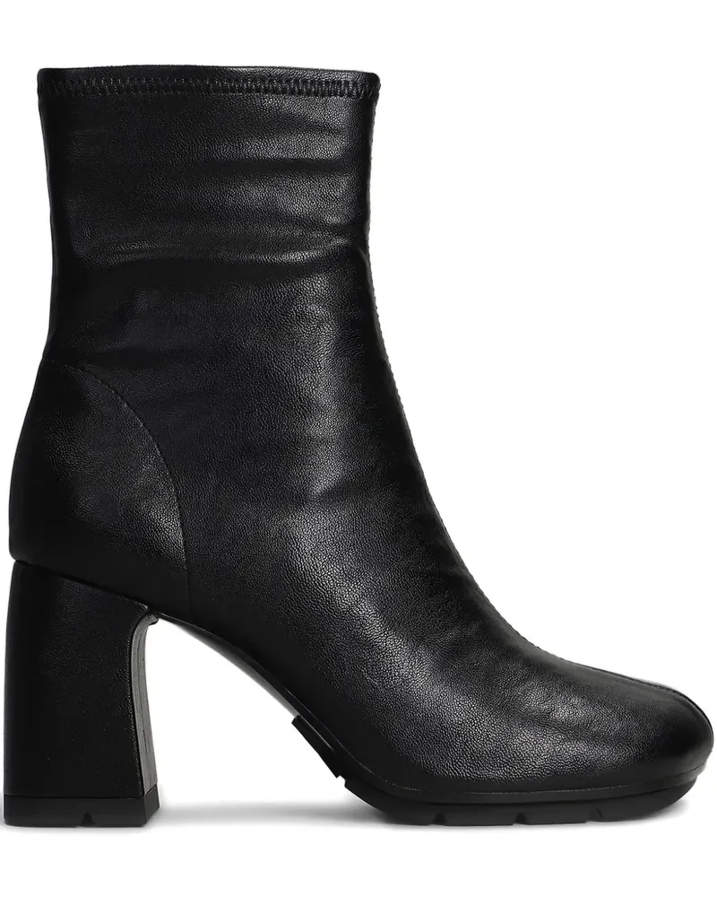 ash Stiefel aus Leder 80mm - Schwarz Schwarz