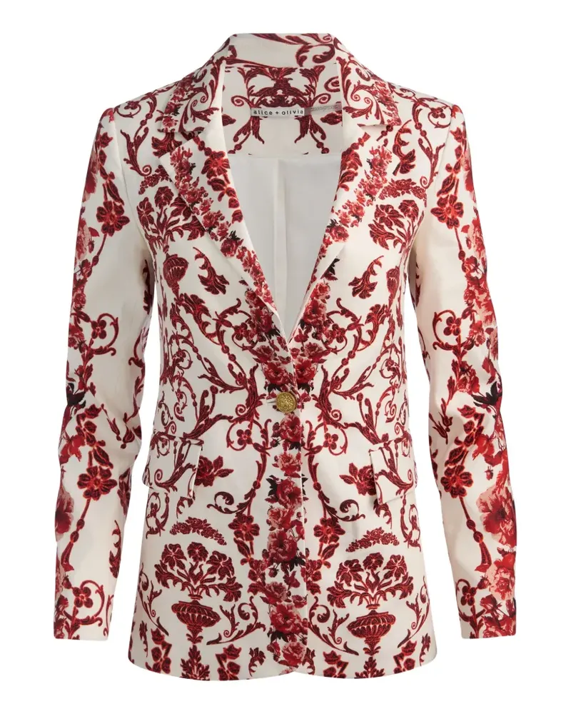 Alice + Olivia Macey Blazer - Weiß Weiß