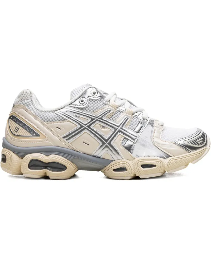 Asics Gel-Nimbus 9 "White Pure Silver" Sneakers - Silber Silber
