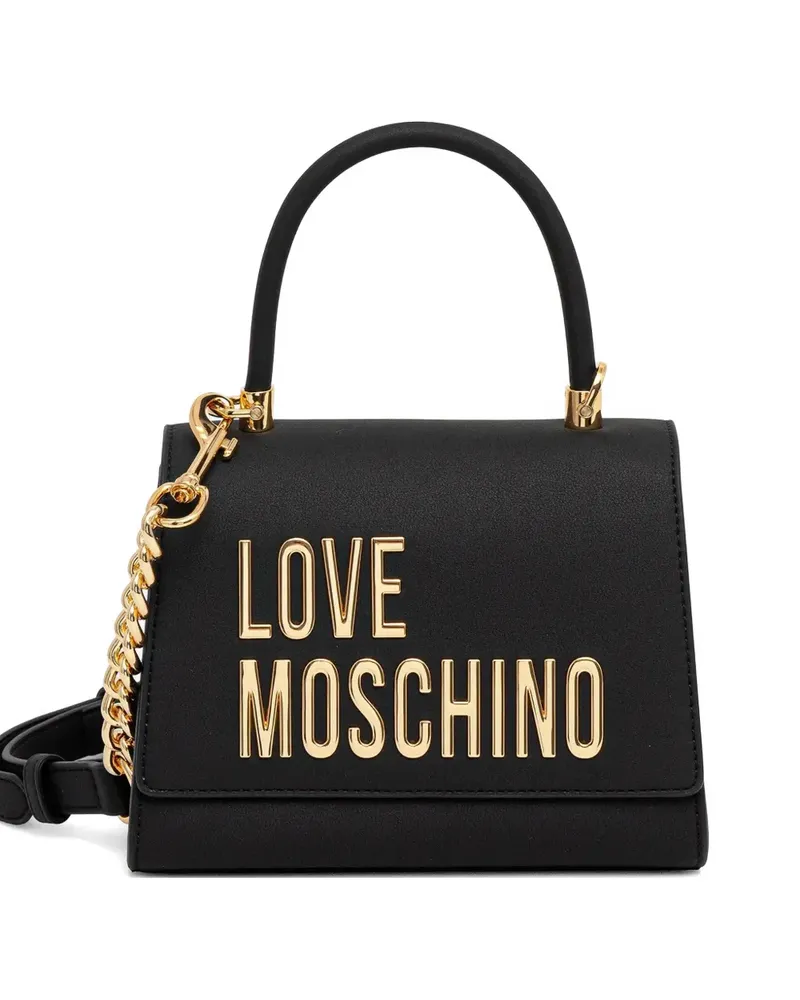 Moschino chain-strap top handle tote bag - Schwarz Schwarz