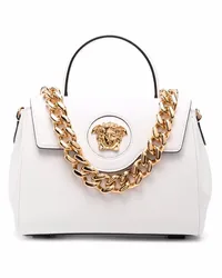 Versace La Medusa leather hand bag Weiß